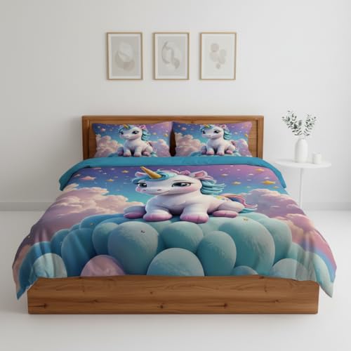 Loomweft | Bedsheets | Glace Cotton | King | 108x108 inch | 7D | Premim | King s