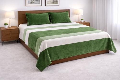Loomweft | Bedsheets | Flannel | King | 108x108 inch | Warm | winter bedsheet |