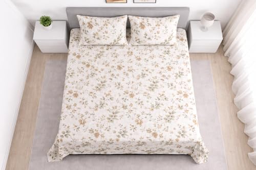 Loomweft | Bedsheets | Cotton | King | 108x108 inch | 100% cotton cotton | summe