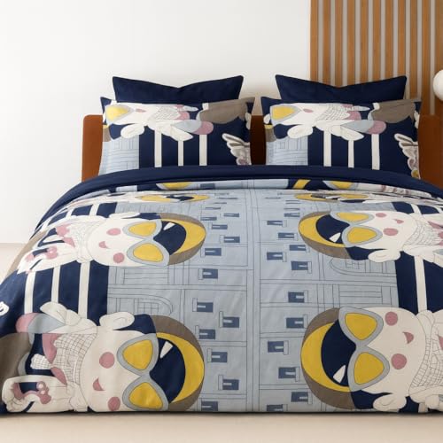 Loomweft | Bedsheets | Glace Cotton | Double | 90x100 inch | kids | place cotton