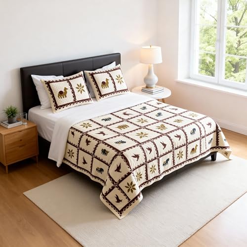 Loomweft | Bedsheets | Cotton | King | 108x108 inch | 100% cotton | Modern Jaipu