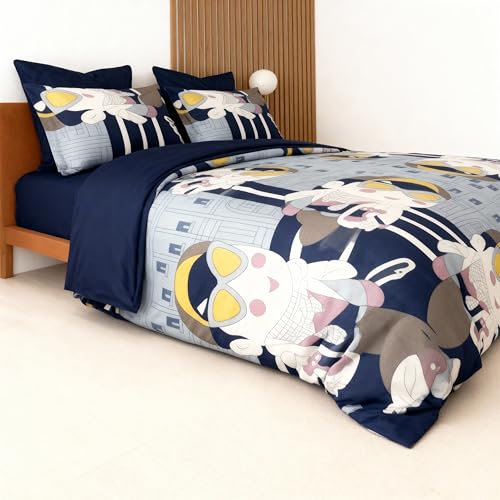 Loomweft | Bedsheets | Glace Cotton | Double | 90x100 inch | kids | place cotton