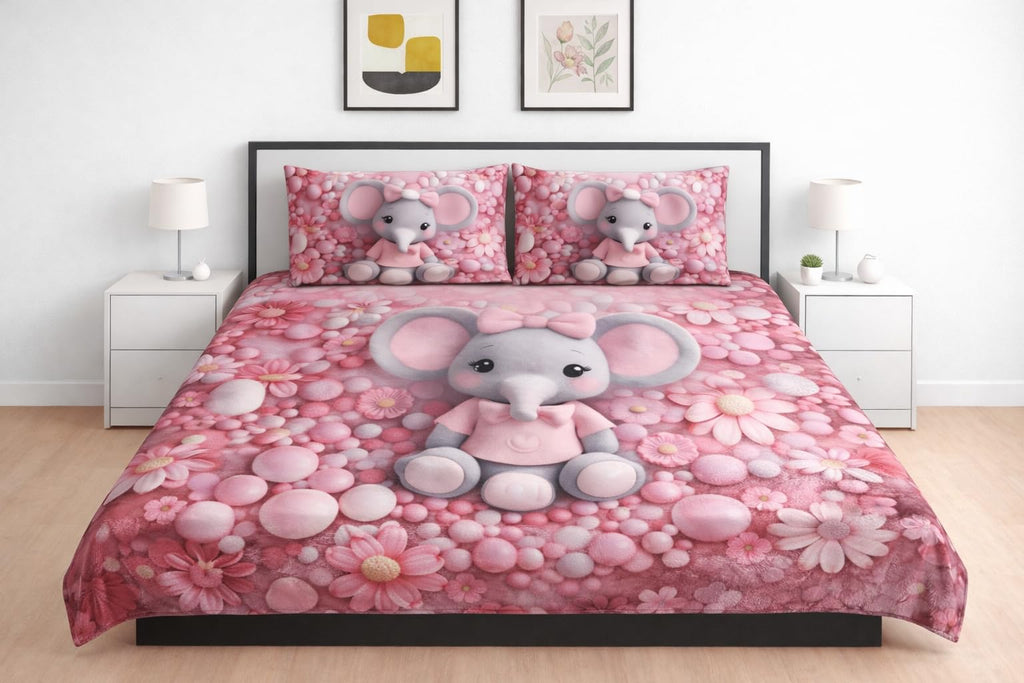 Loomweft | Bedsheets | Flannel | King | 108x108 inch | Warm | winter bedsheet |