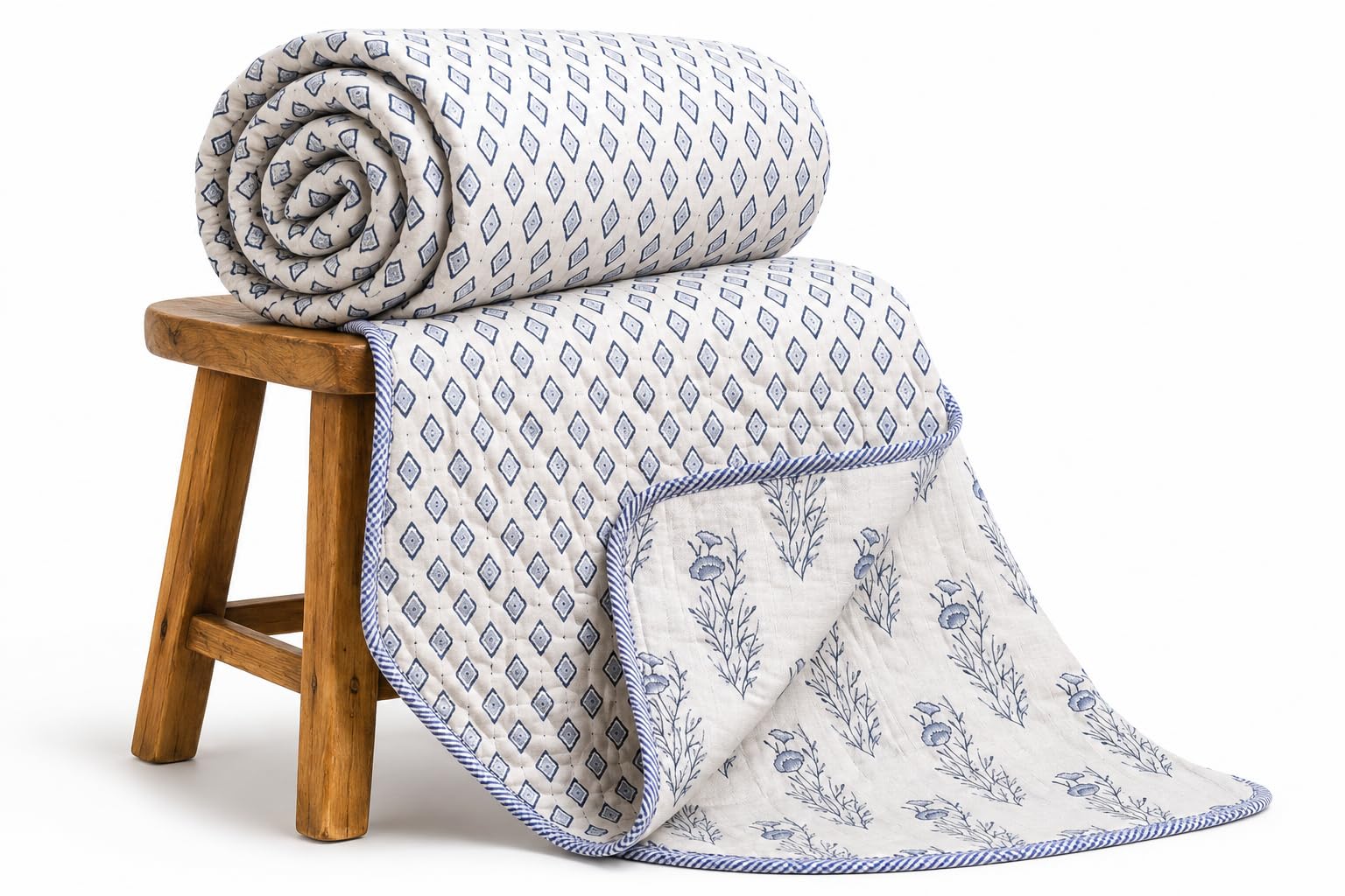 Loomweft | Dohar | Cotton | Double | 90x100 inch | Dohar Quilt cotton dohar | mu