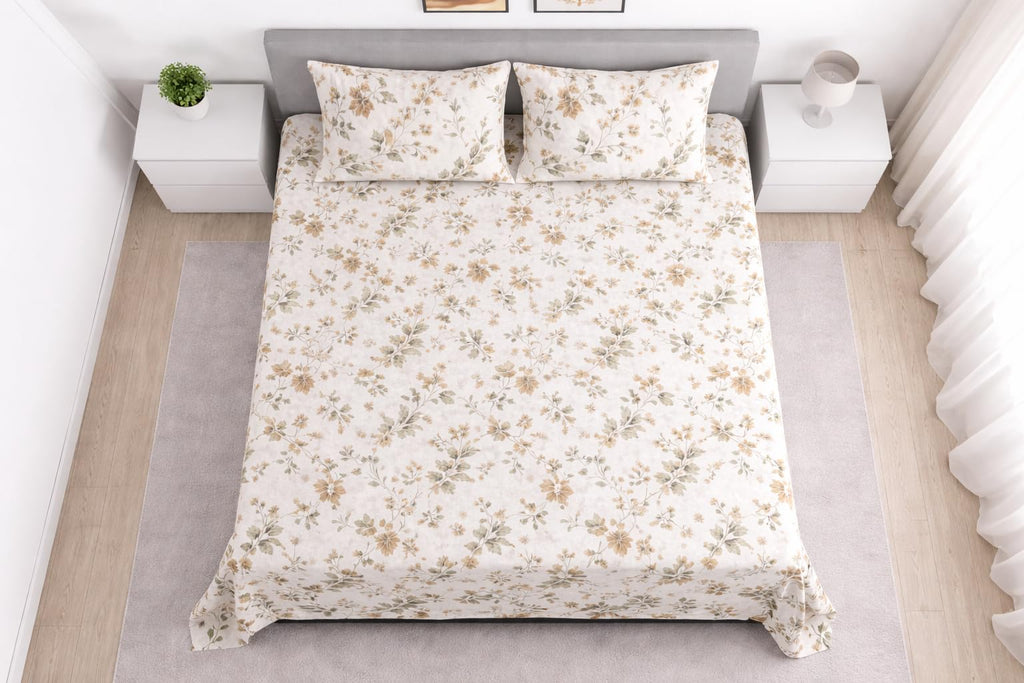 Loomweft | Bedsheets | Cotton | King | 108x108 inch | 100% cotton cotton | summe