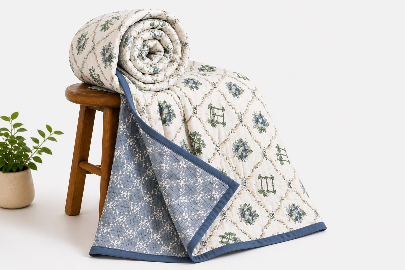 Loomweft | Dohar | Cotton | Single | 60x90 inch | Dohar Quilt | Mul Cotton cotto
