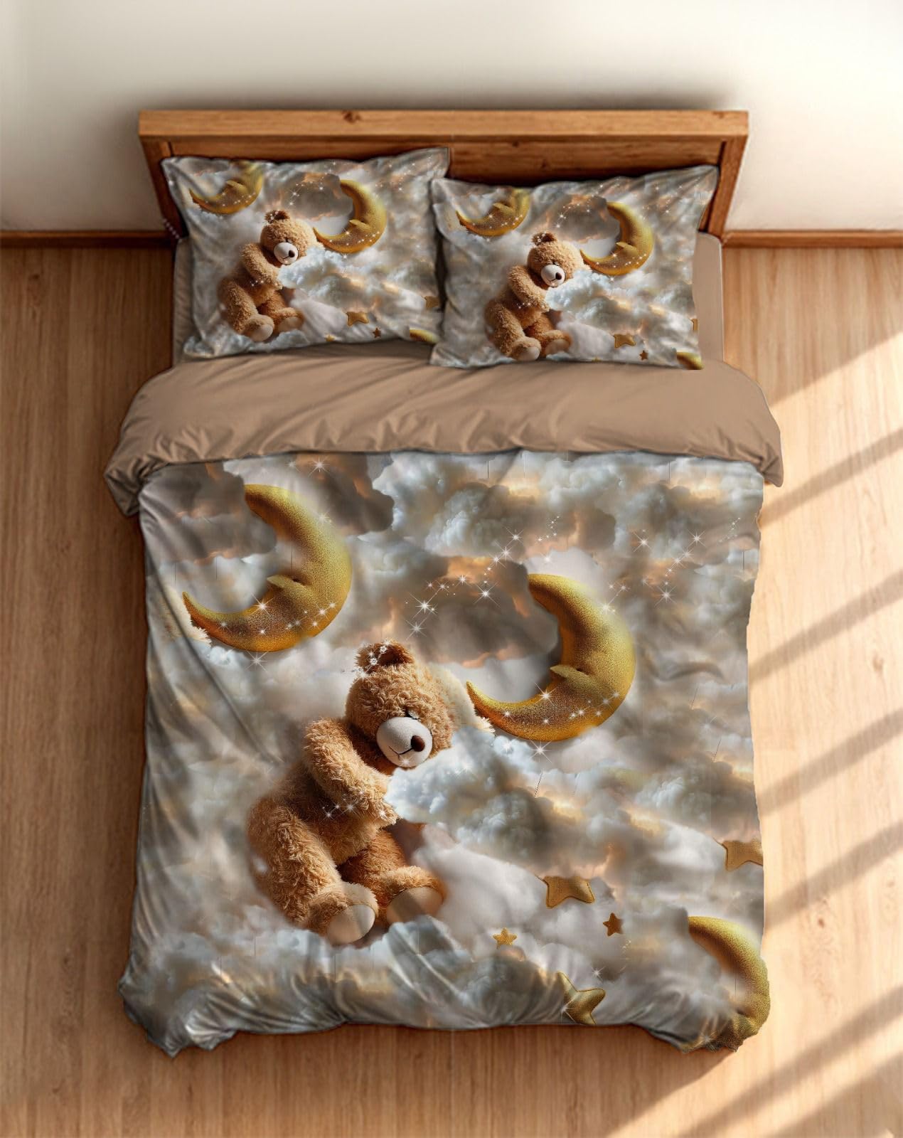 Loomweft | Bedsheets for bedroom | Glace Cotton | King | 108x108 inch | 7D | Pre