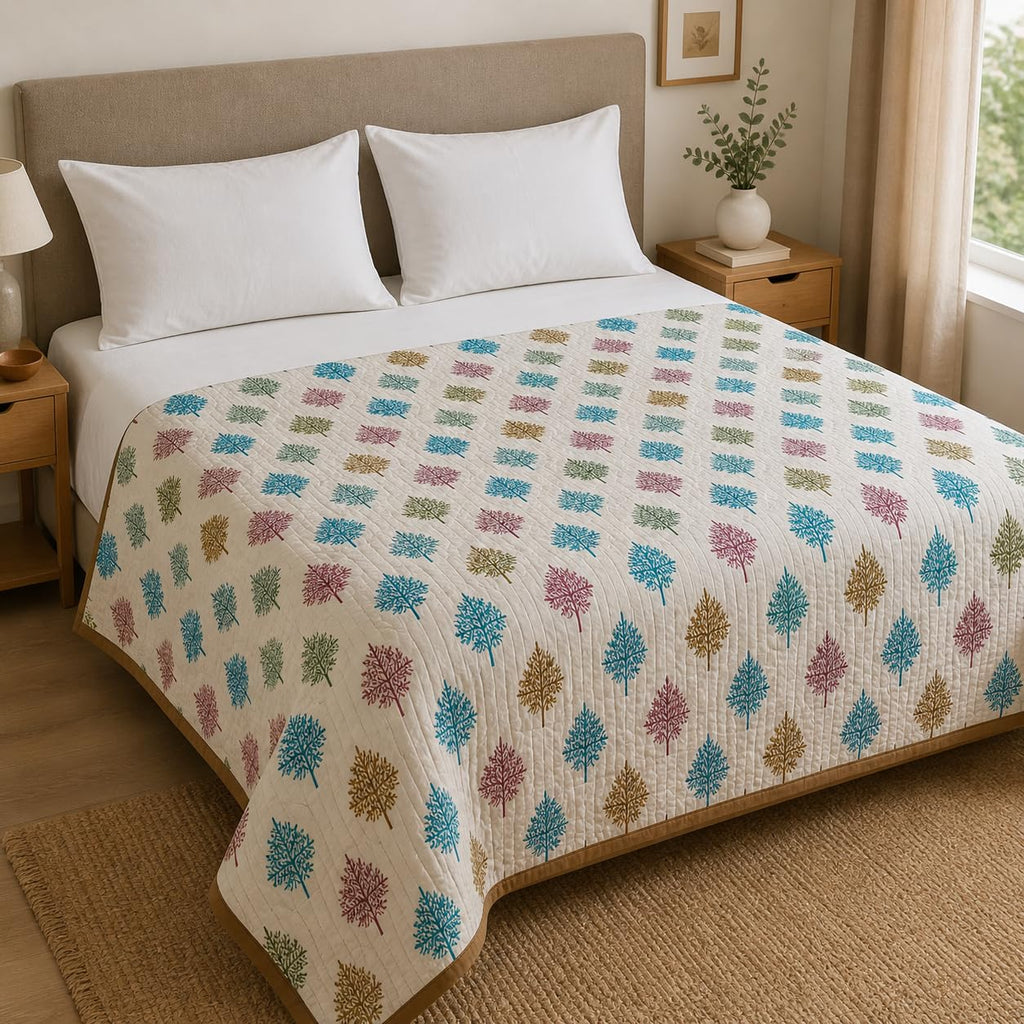 Loomweft | Dohar | Cotton | Single | 60x90 inch | Dohar Quilt | Mul Cotton cotto
