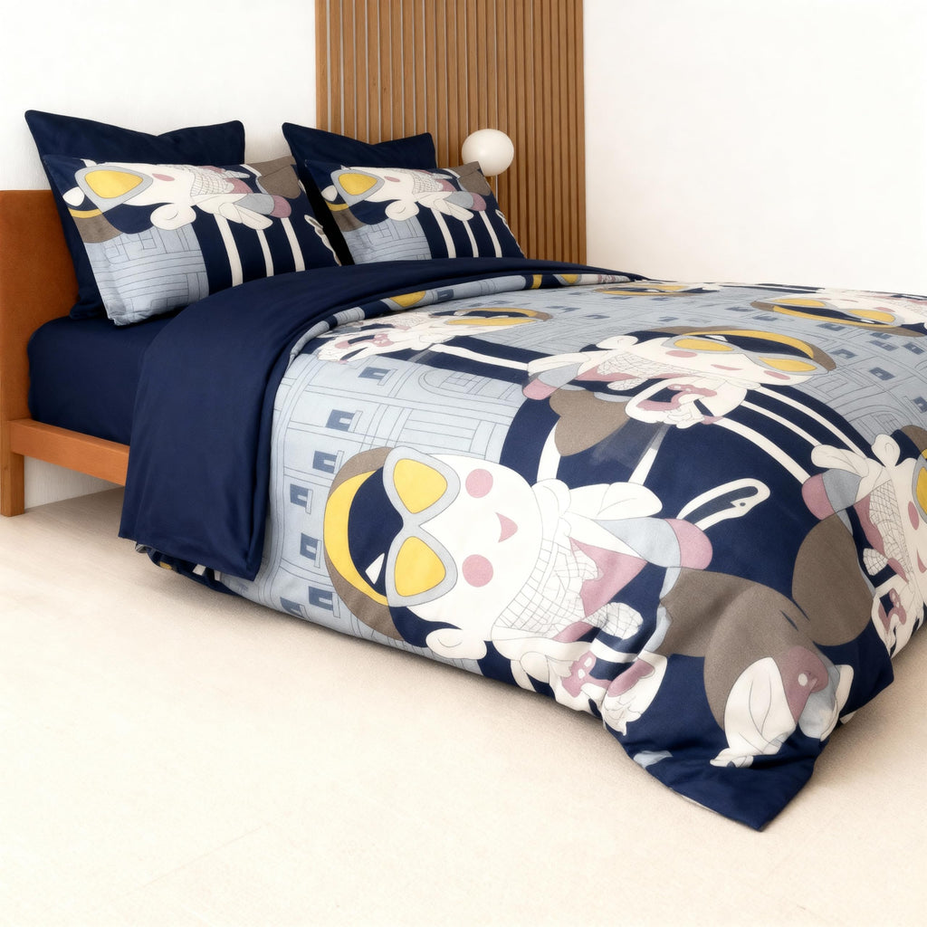 Loomweft | Bedsheets | Glace Cotton | Double | 90x100 inch | kids | place cotton