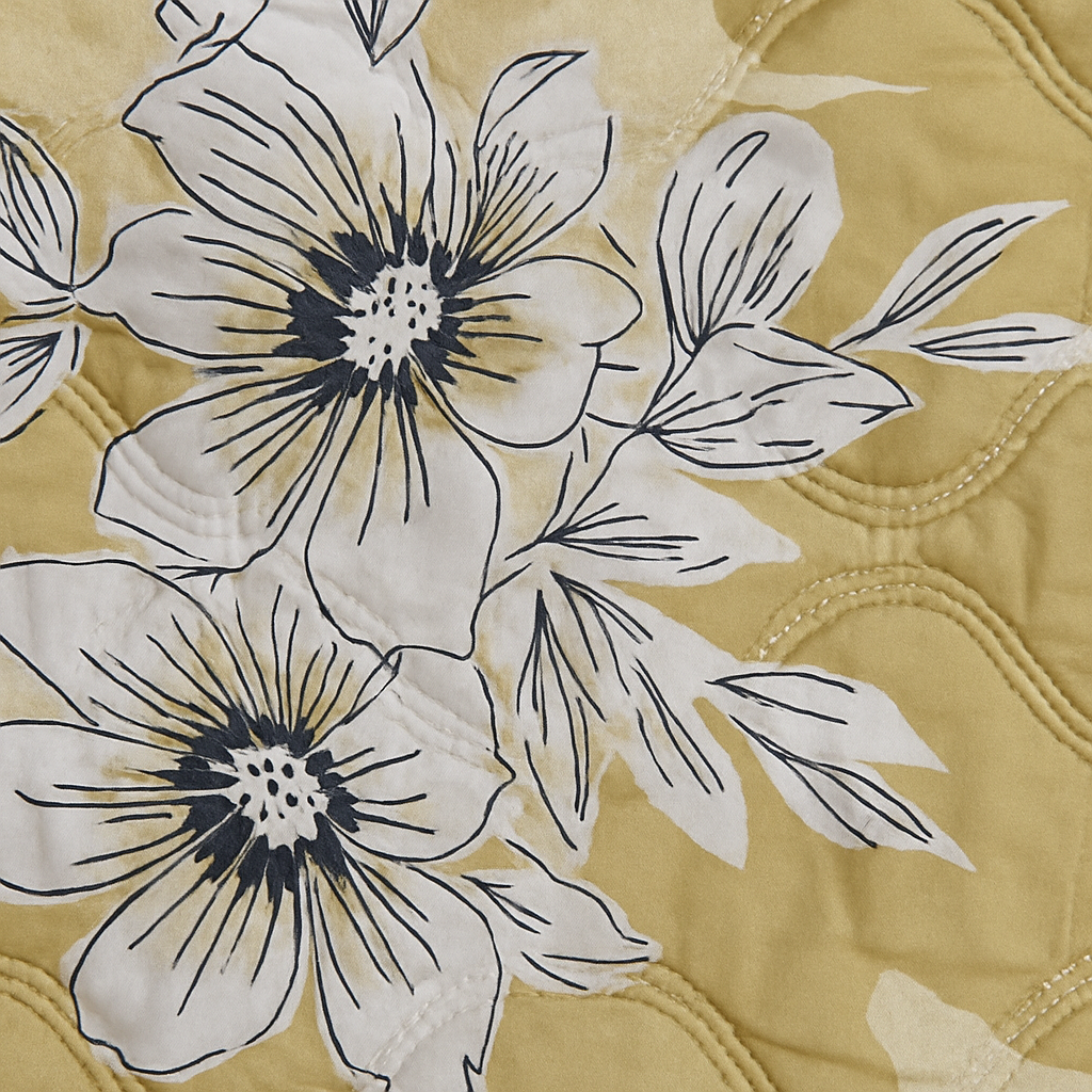 Premium Reversible Comforter | Soft, Lightweight & All-Season Quilt for Double | Yellow Floral