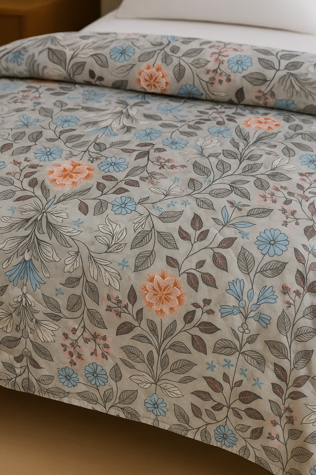 Premium Reversible Comforter | Soft, Lightweight & All-Season Quilt for Double | Warm Floral