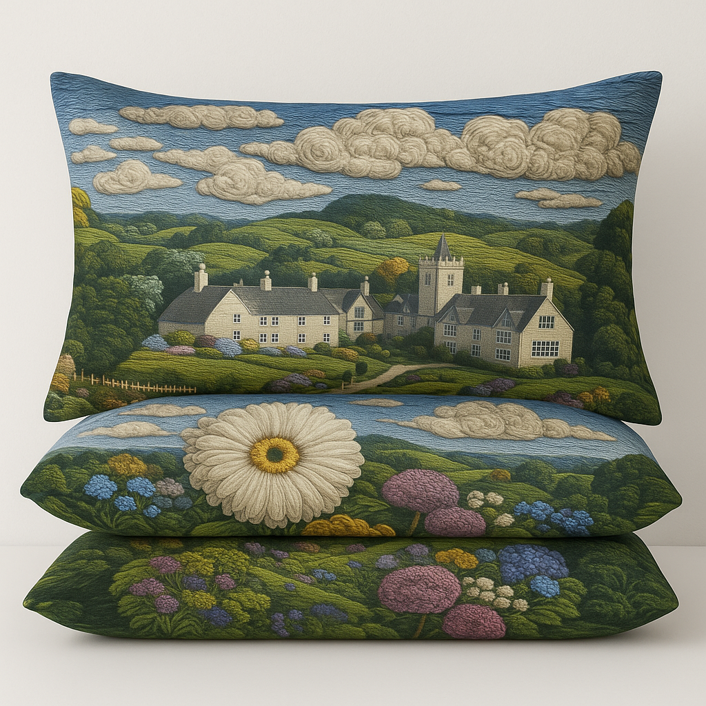 King Size Bed | 7D bedsheets | Glace Cotton | Scenary