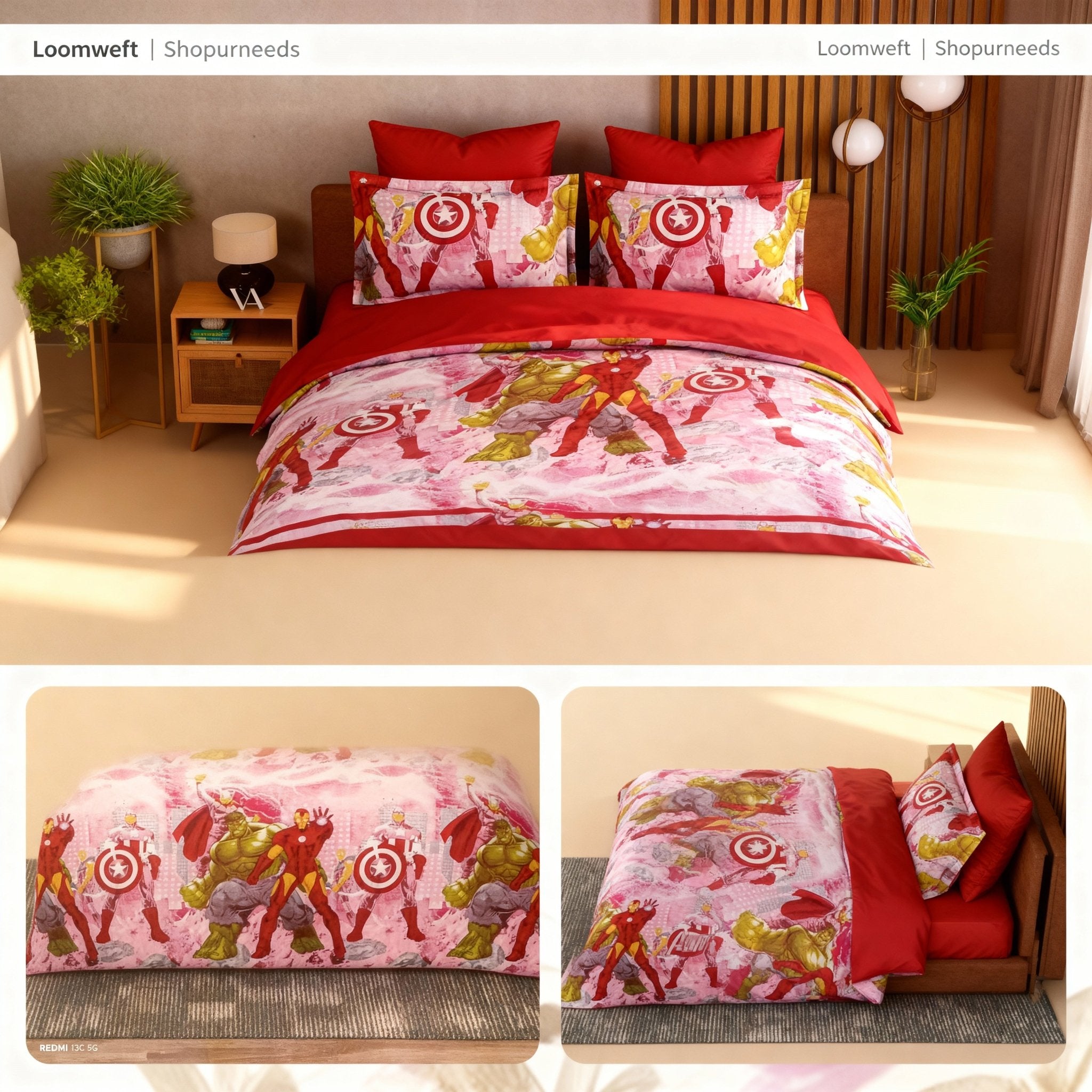 Double Bed | Cotton | Avengers - Shopurneeds