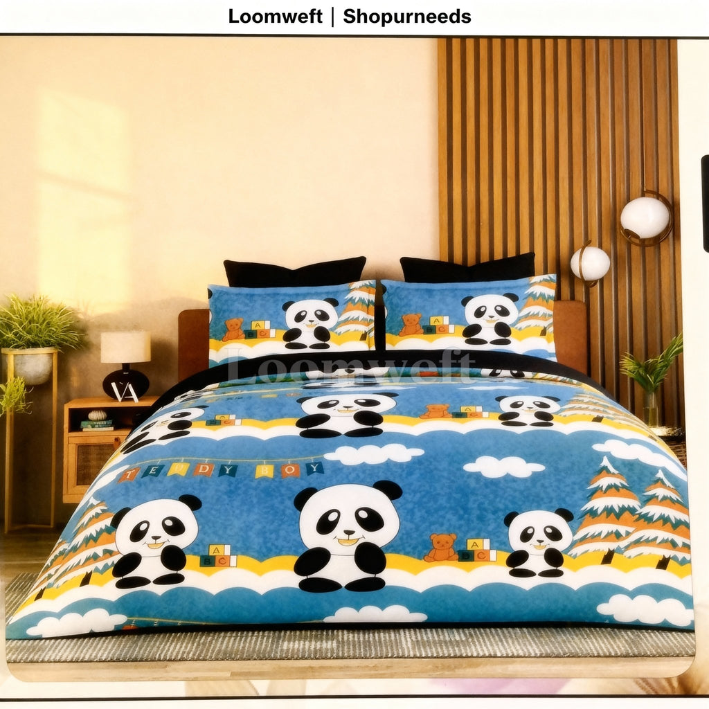 Double Bed | Cotton | Panda - Shopurneeds