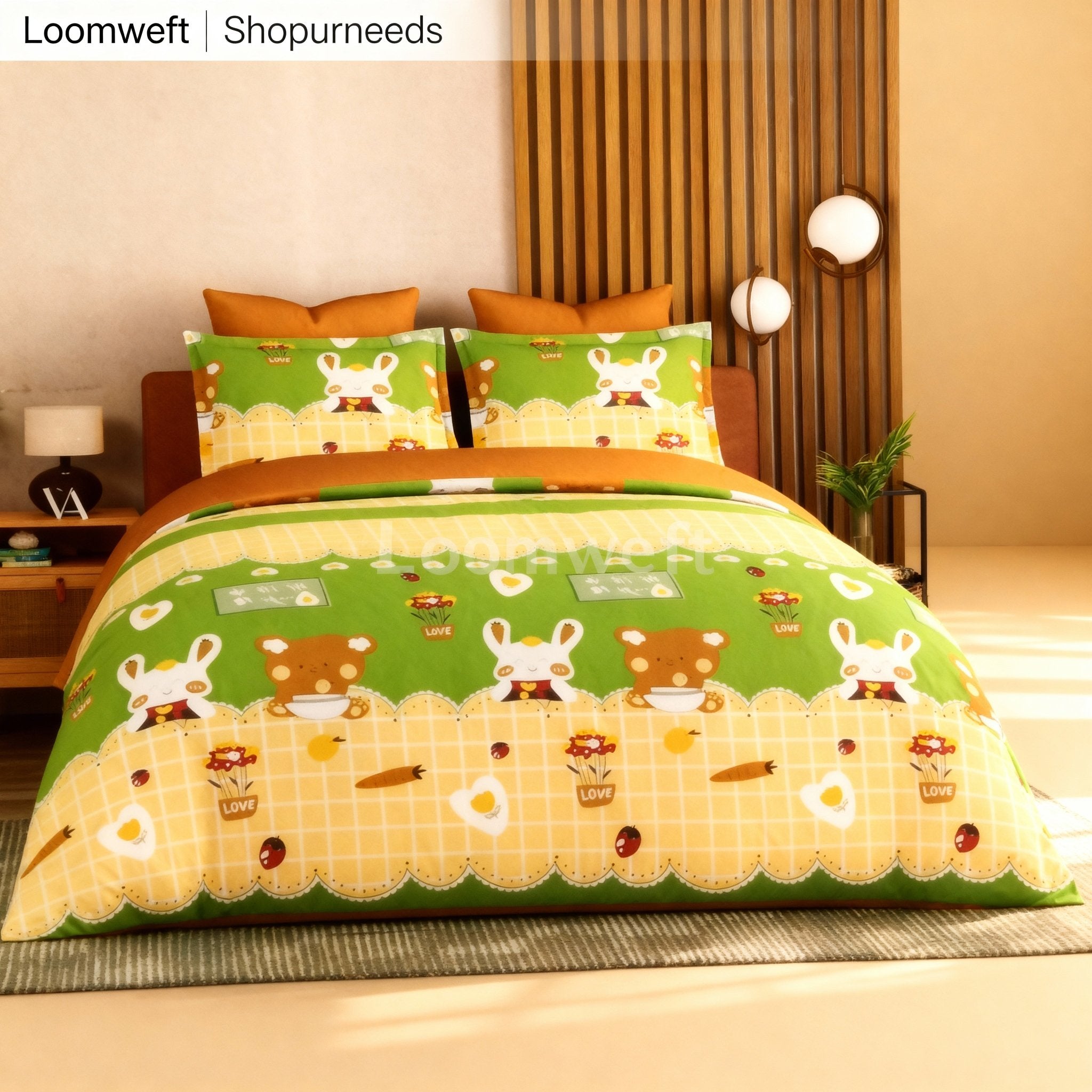 Double Bed | Cotton | Rabbit - Shopurneeds