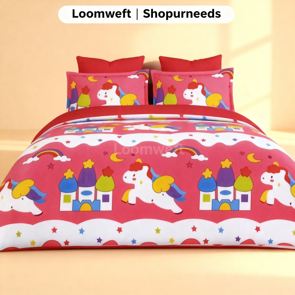 Double Bed | Cotton | Unicorn - Shopurneeds