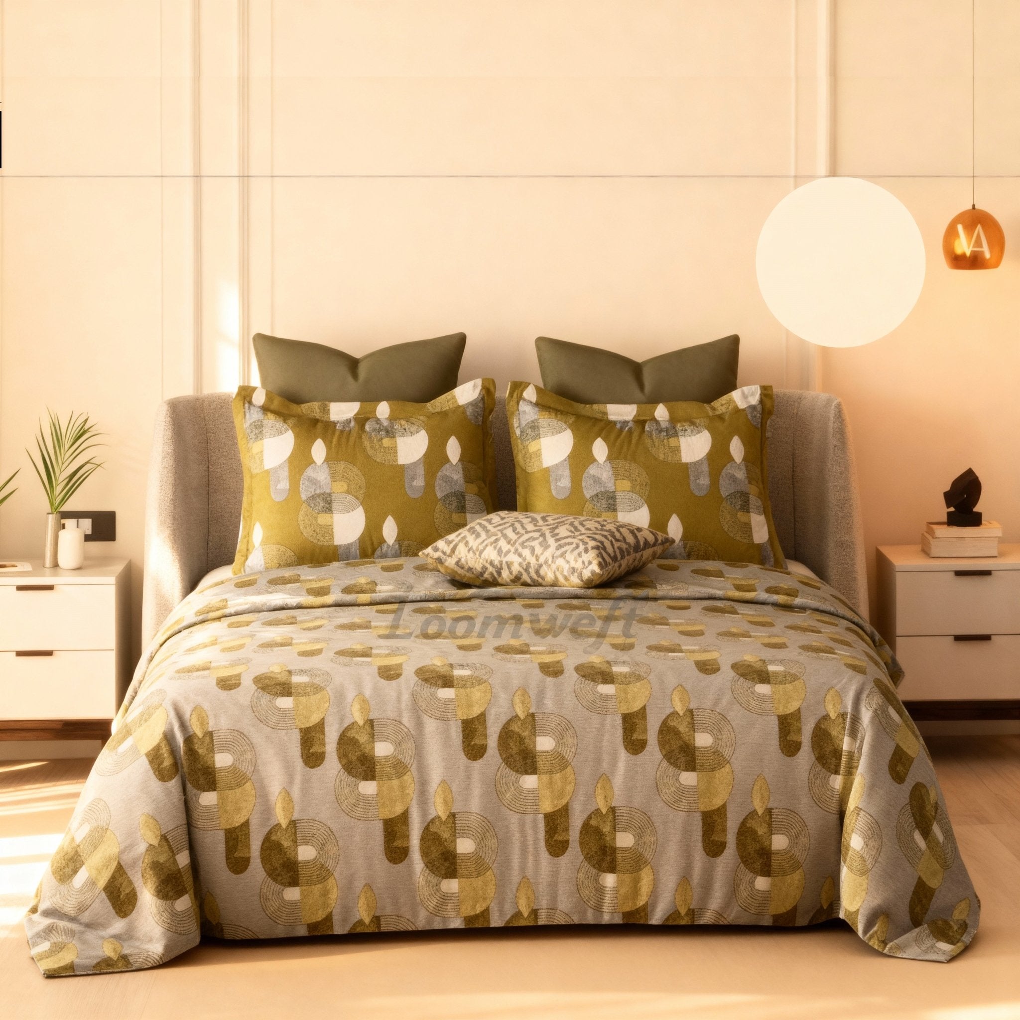 Loomweft | Bedsheet | Cotton | King | 108x108 inch | Free Shipping
