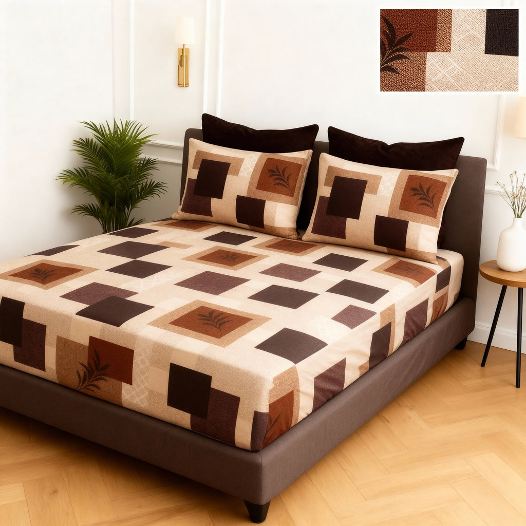 King Bed | Elastic Fitted | Cotton - Shopurneeds