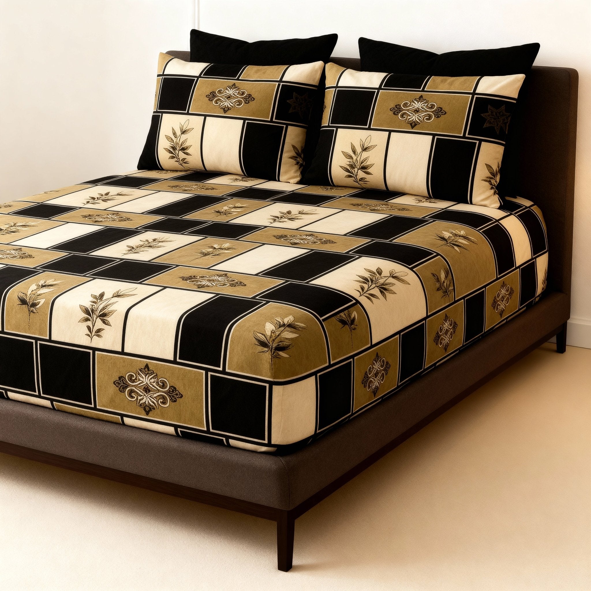 King Bed | Elastic Fitted | Cotton - Shopurneeds