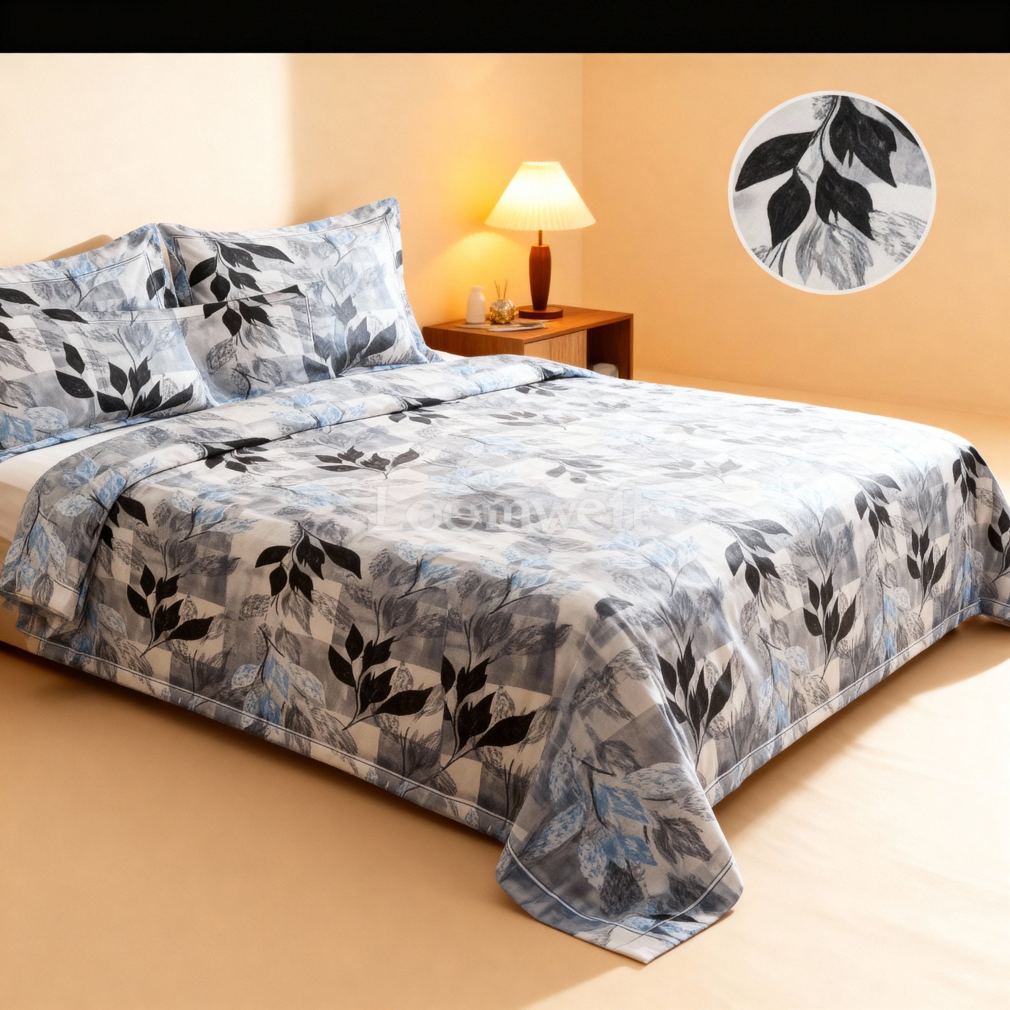 King Bed | Elastic Fitted | Cotton - Shopurneeds