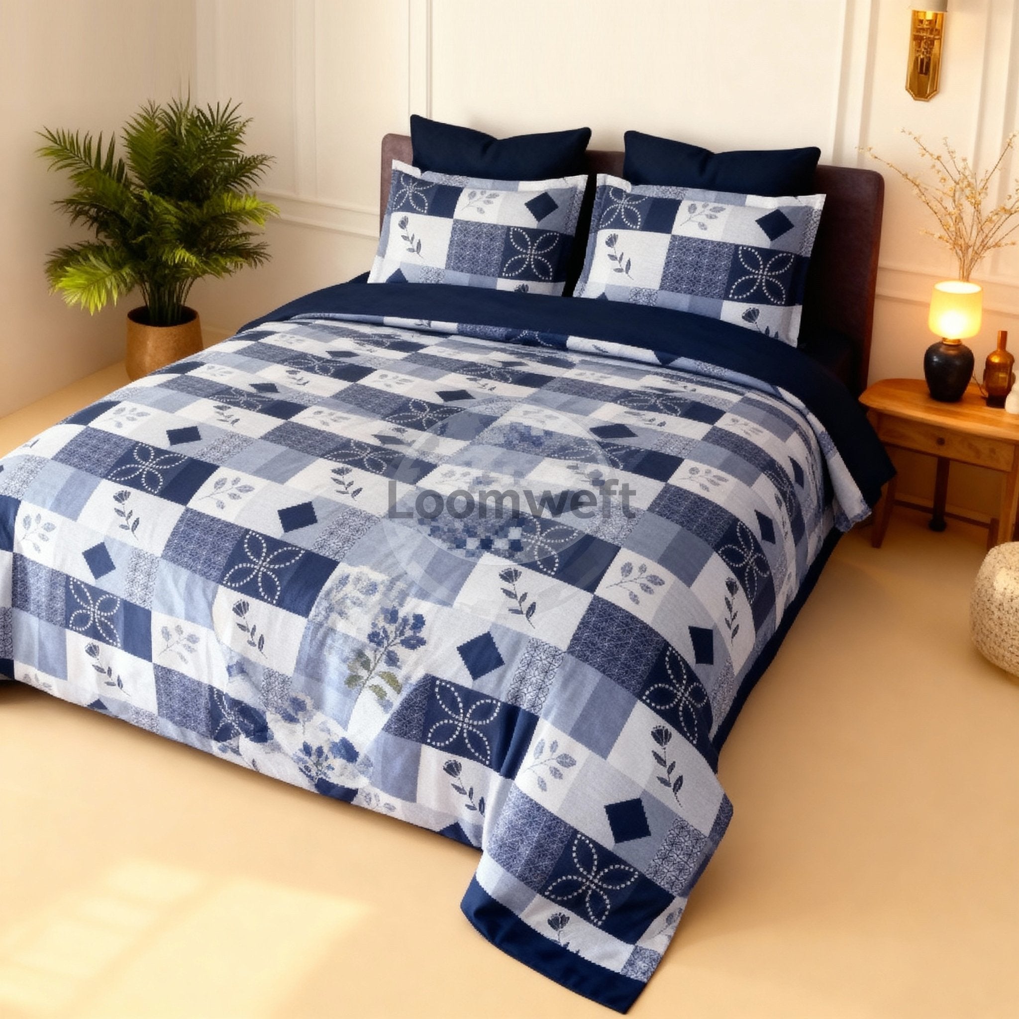 King Bed | Elastic Fitted | Cotton - Shopurneeds