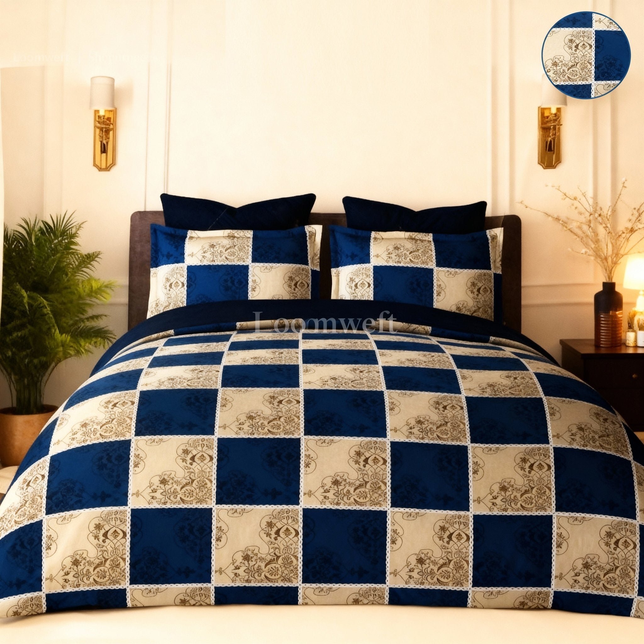 King Bed | Elastic Fitted | Cotton - Shopurneeds