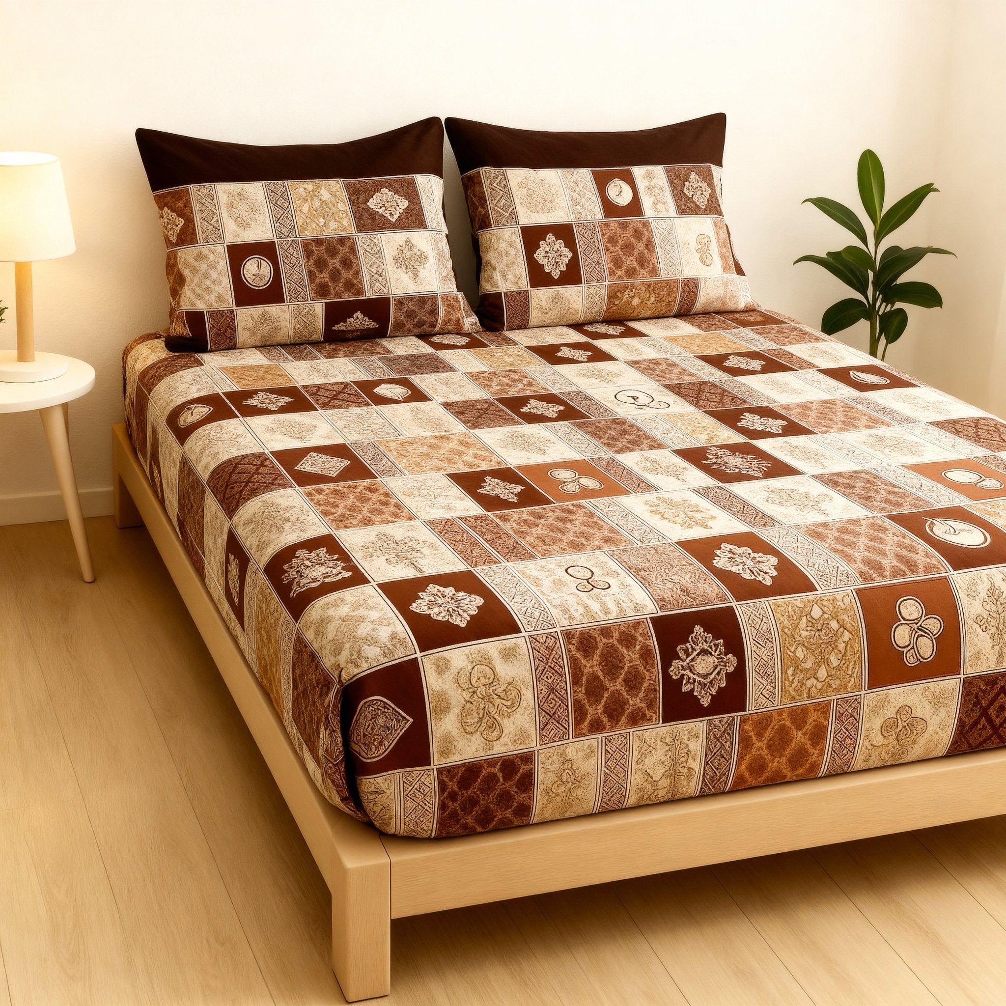 King Bed | Elastic Fitted | Cotton - Shopurneeds