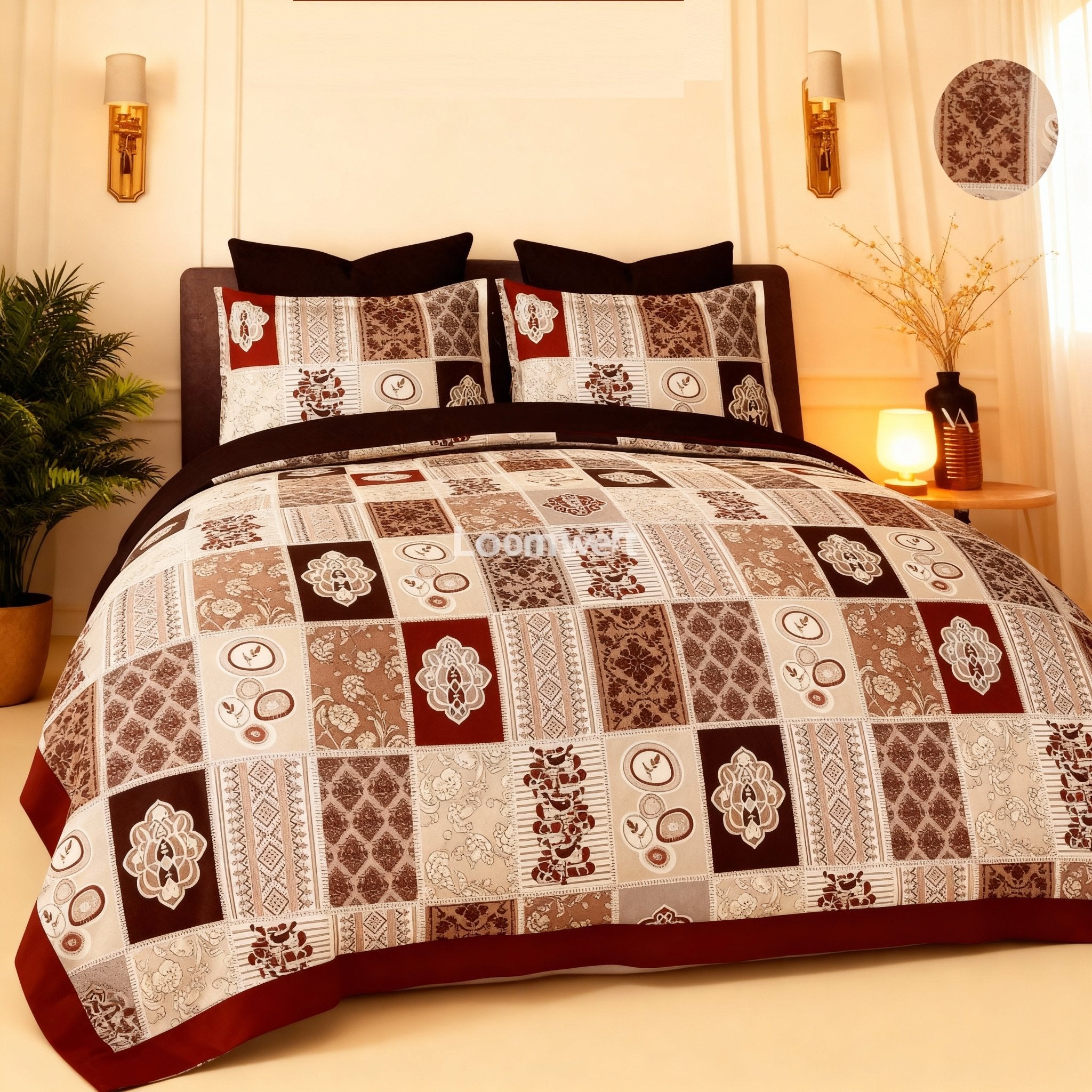 King Bed | Elastic Fitted | Cotton - Shopurneeds