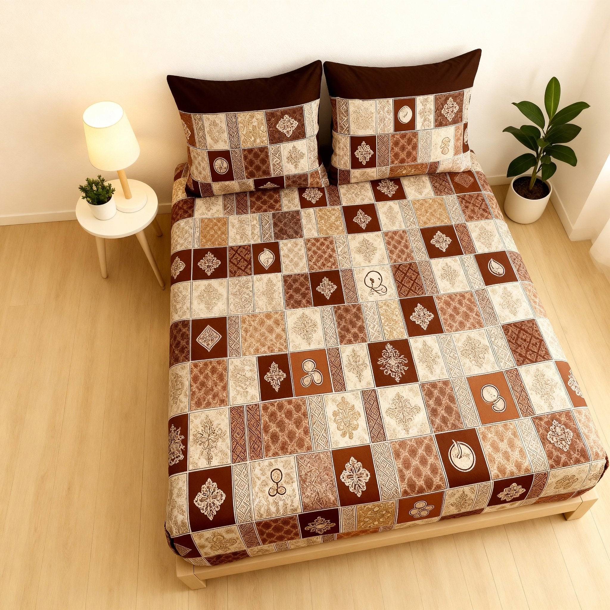King Bed | Elastic Fitted | Cotton - Shopurneeds
