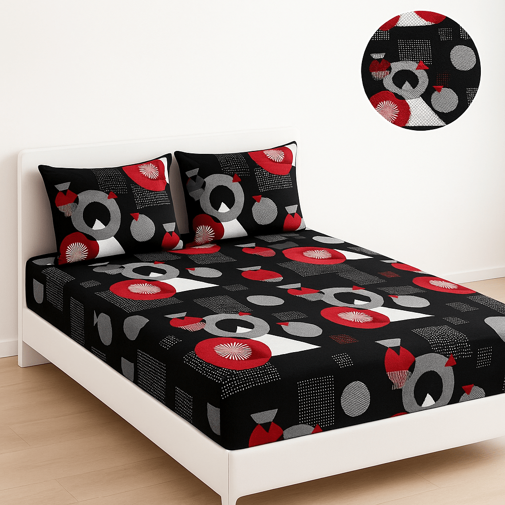 King Bed | Elastic Fitted | Cotton - Shopurneeds