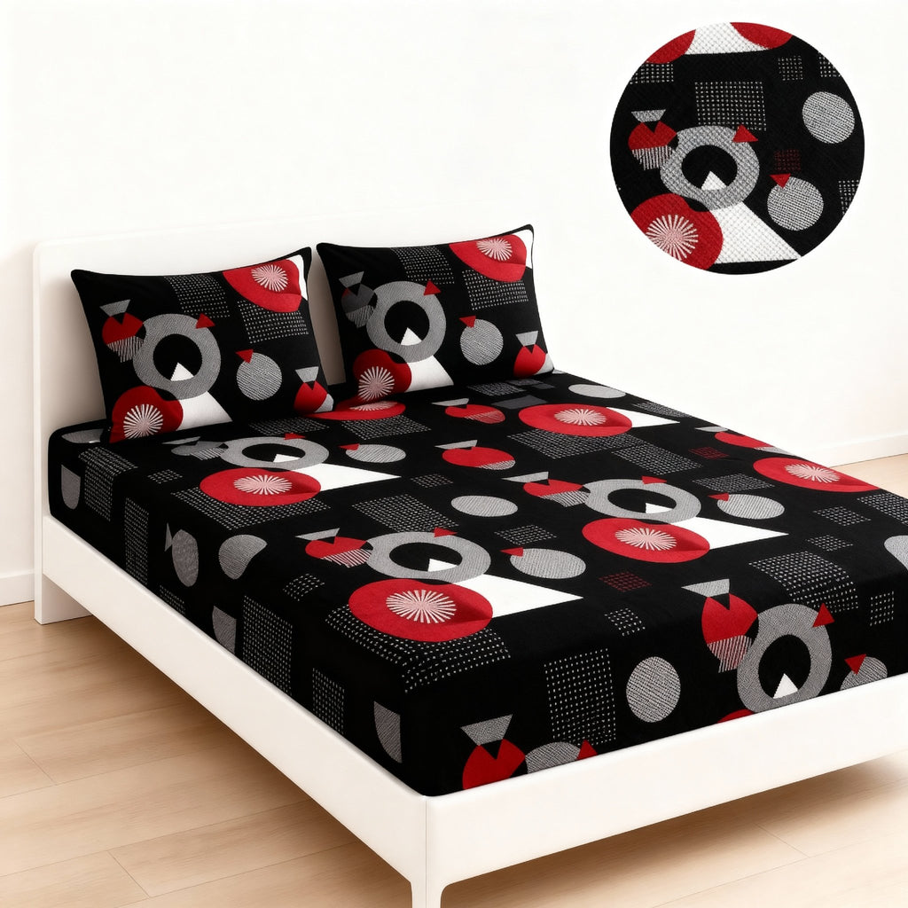 King Bed | Elastic Fitted | Cotton - Shopurneeds