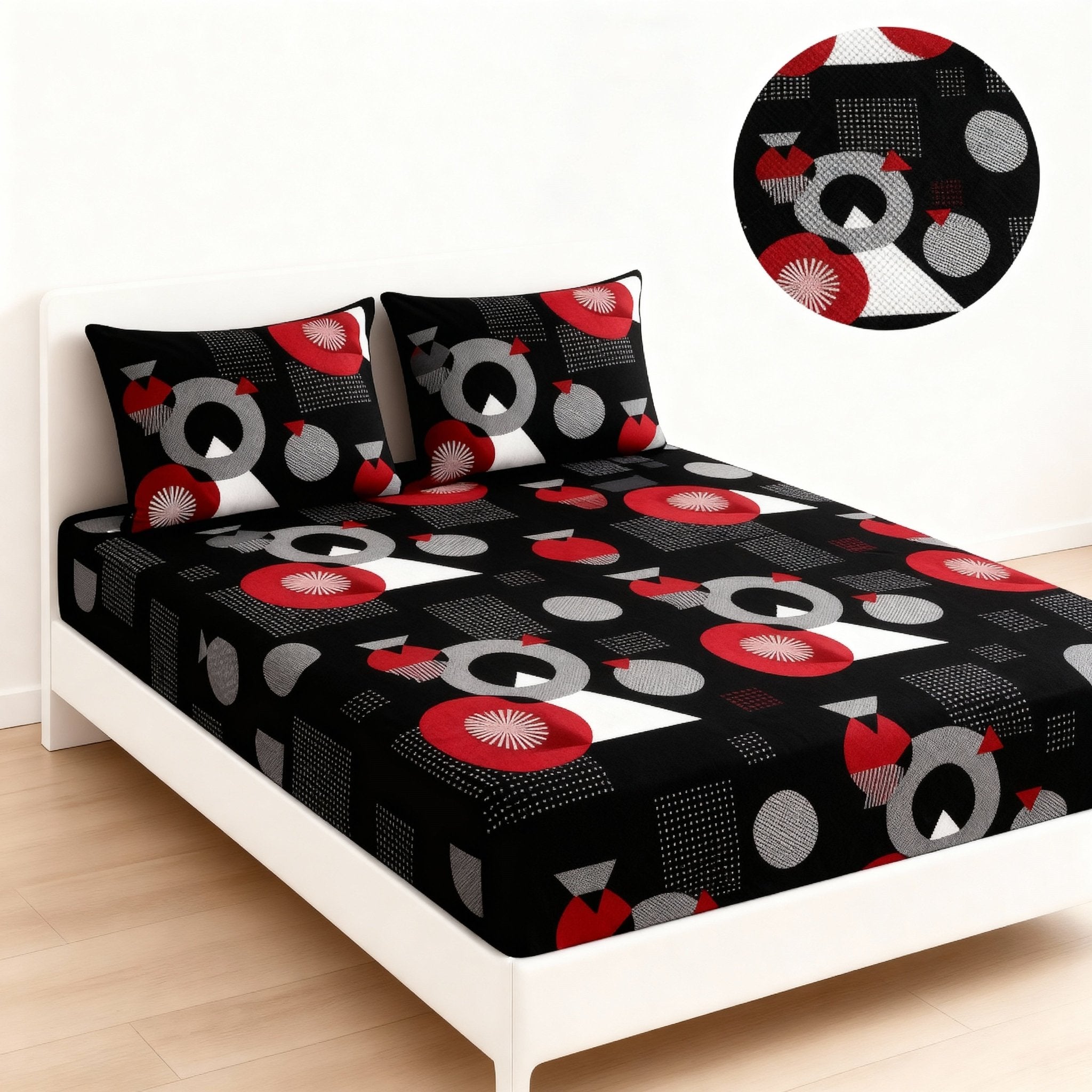 King Bed | Elastic Fitted | Cotton - Shopurneeds