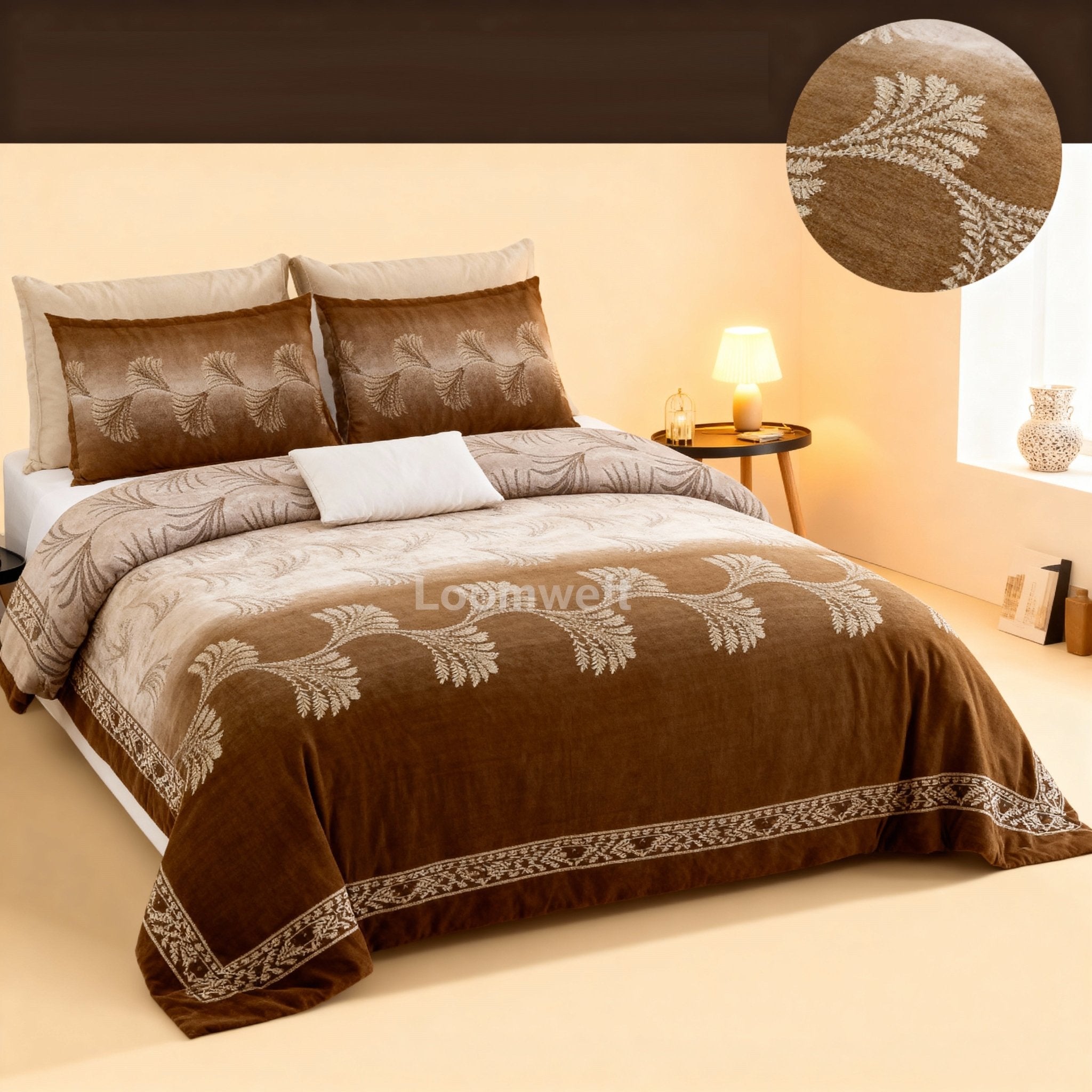 Loomweft | Bedsheet | Cotton | King | 108x108 inch | Free Shipping