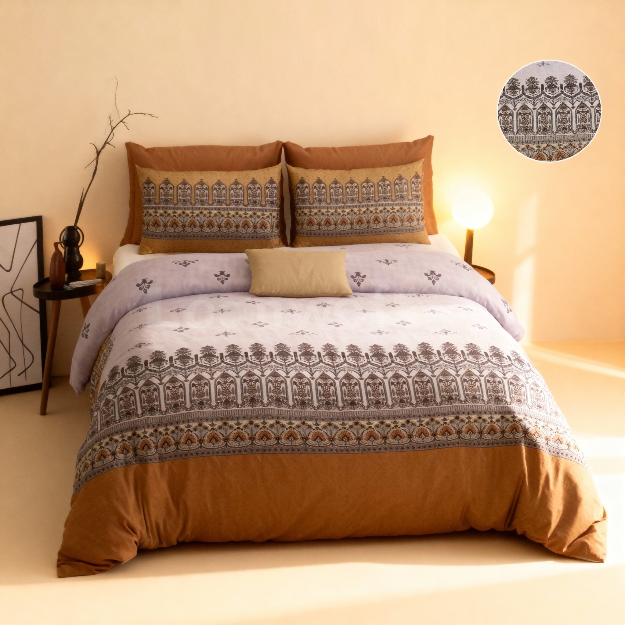 Loomweft | Bedsheet | Cotton | King | 108x108 inch | Free Shipping