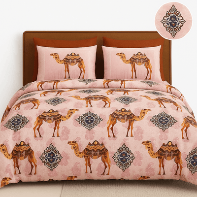 King Bed | Premium Cotton | Jaipuri prints - Shopurneeds
