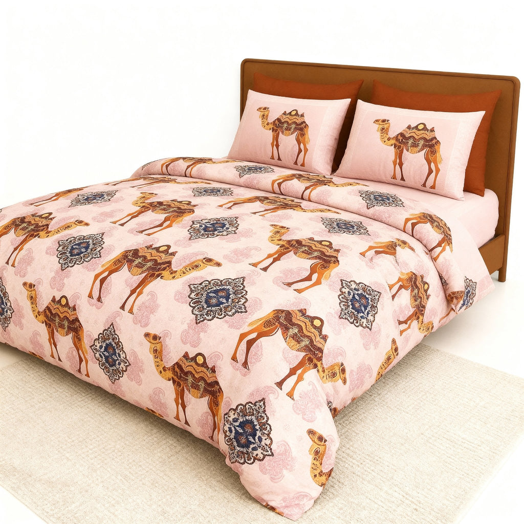 King Bed | Premium Cotton | Jaipuri prints - Shopurneeds