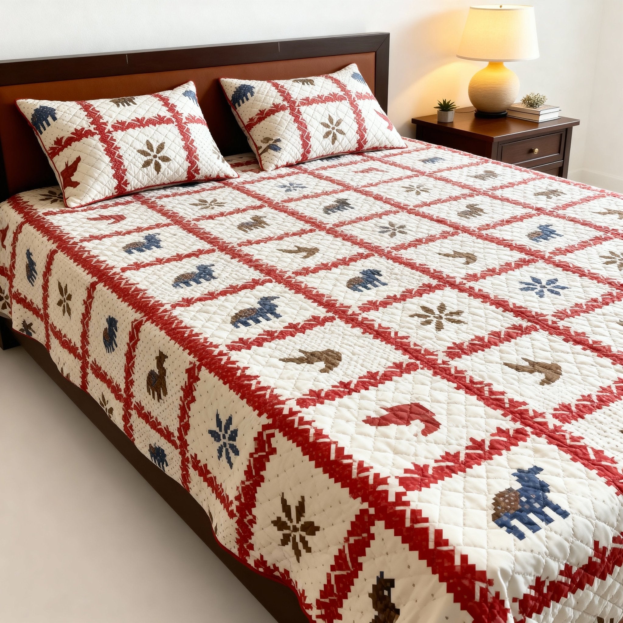 King Bed | Premium quality | Reversible | Bed Cover - Shopurneeds