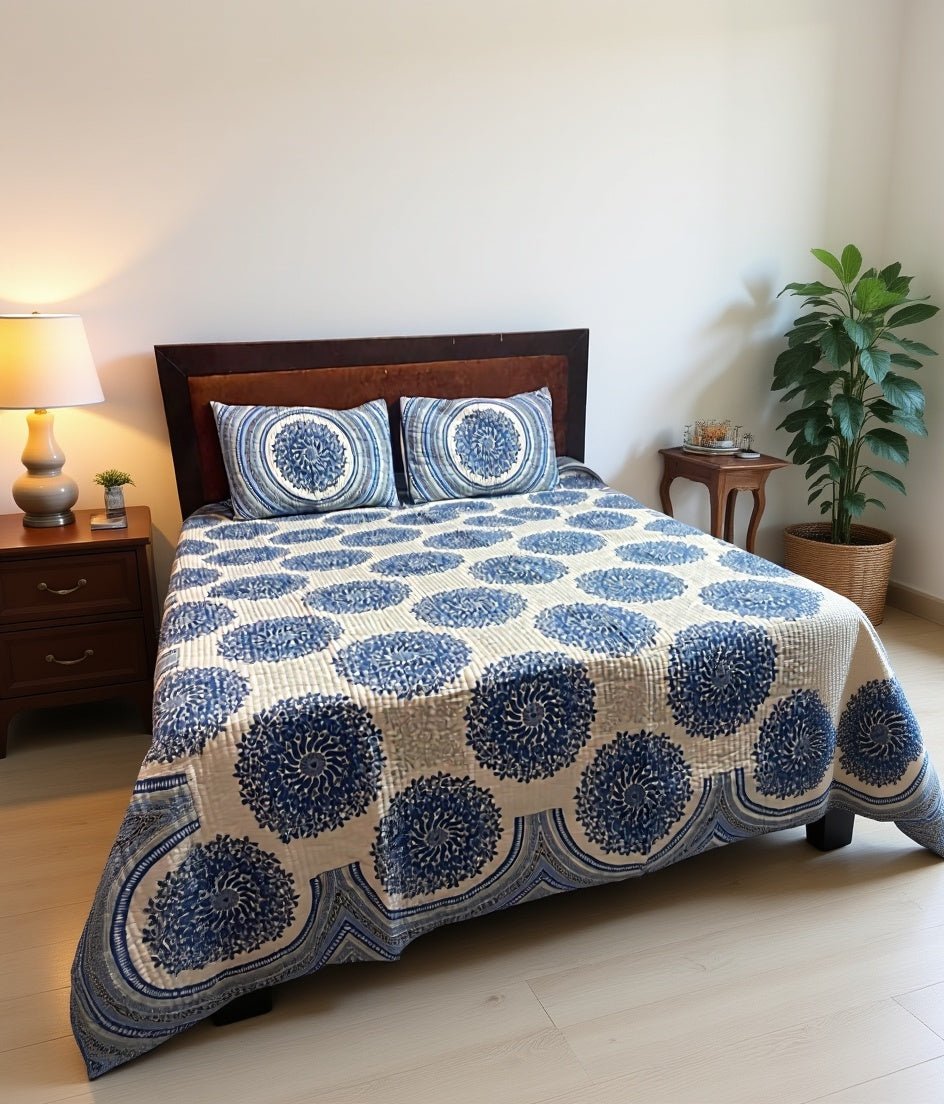 King Bed | Premium quality | Reversible | Bed Cover - Shopurneeds