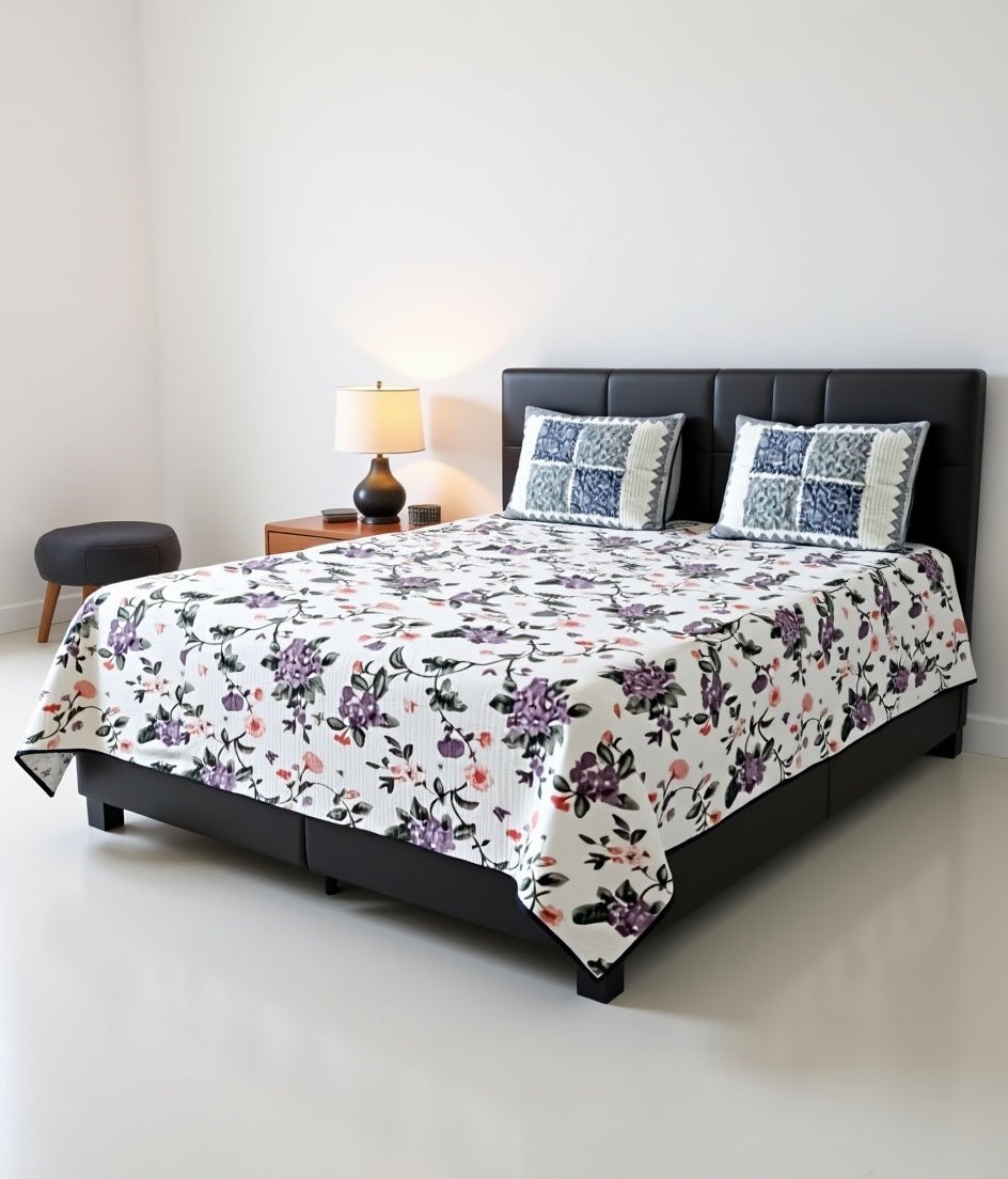King Bed | Premium quality | Reversible | Bed Cover - Shopurneeds