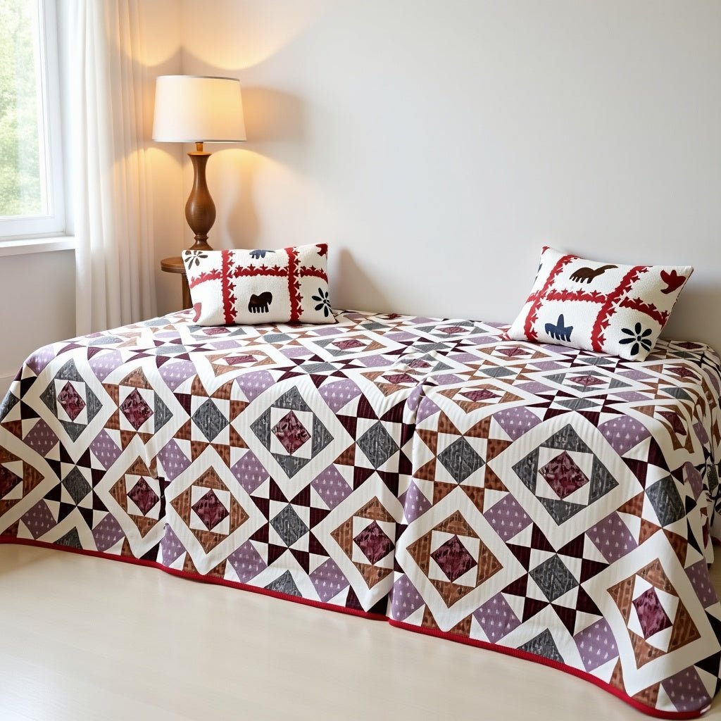 King Bed | Premium quality | Reversible | Bed Cover - Shopurneeds