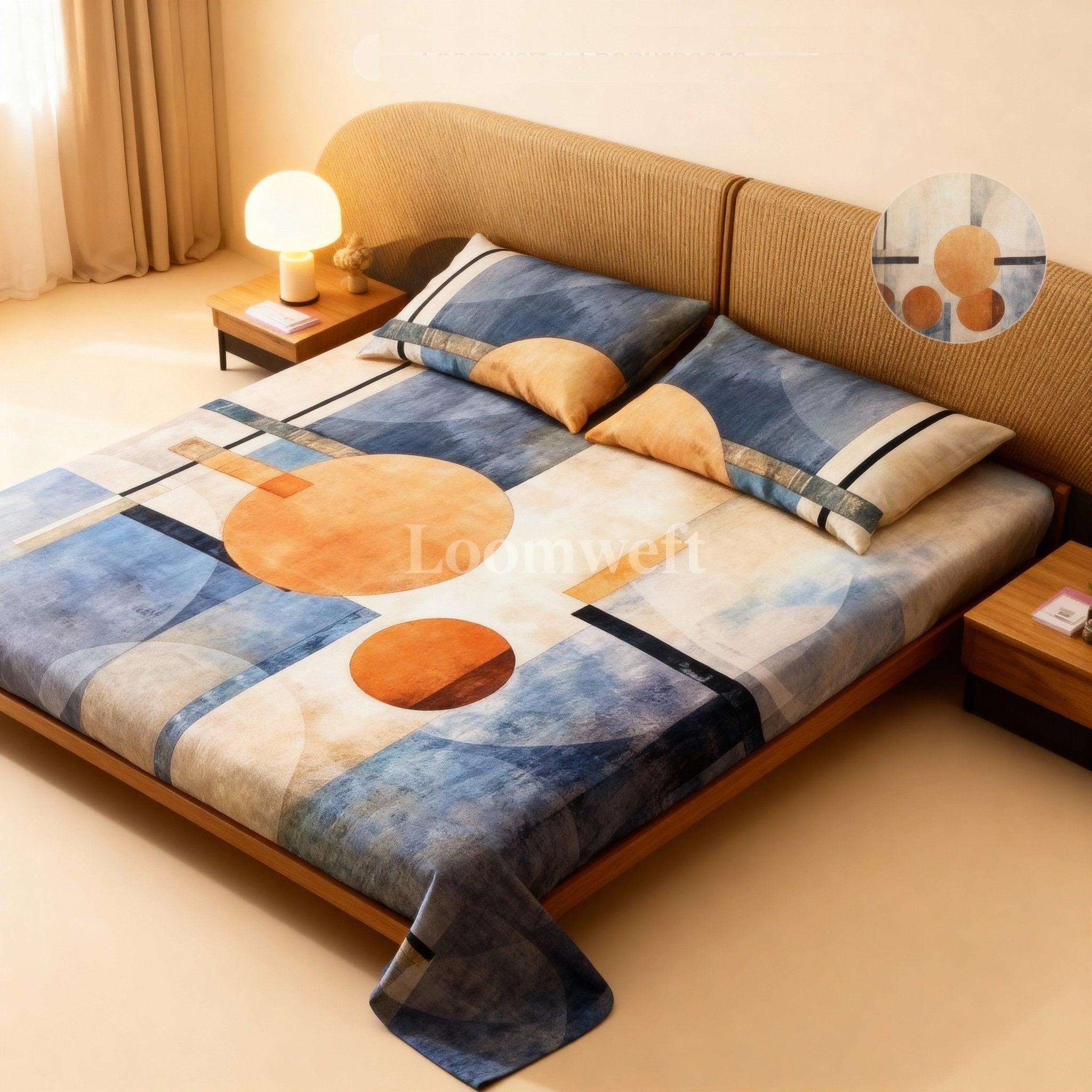 Loomweft | Bedsheet | Cotton | King | 108x108 inch | Free Shipping