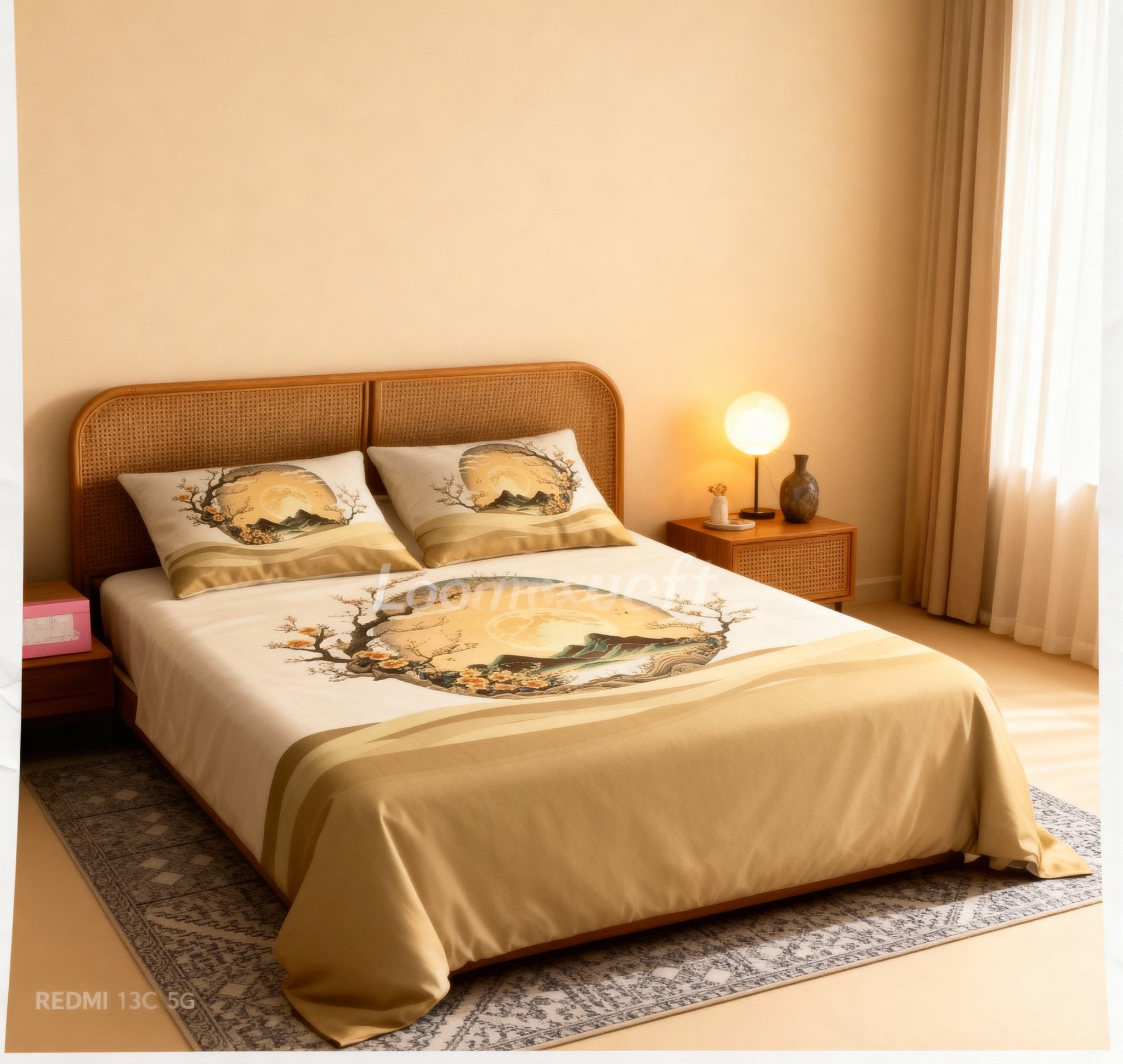 Loomweft | Bedsheet | Cotton | King | 108x108 inch | Free Shipping