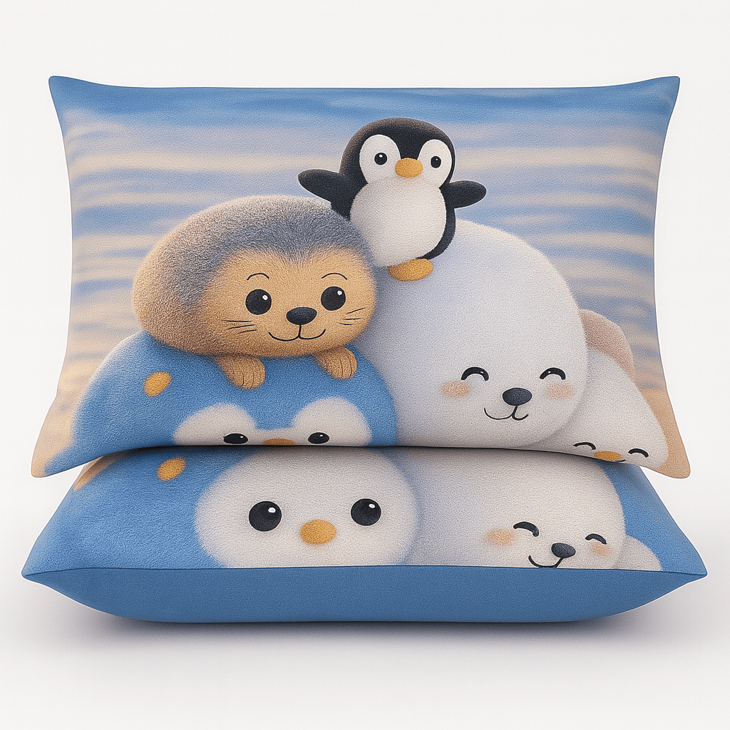 King Size Bed | 7D bedsheets | Glace Cotton | Birds - Shopurneeds