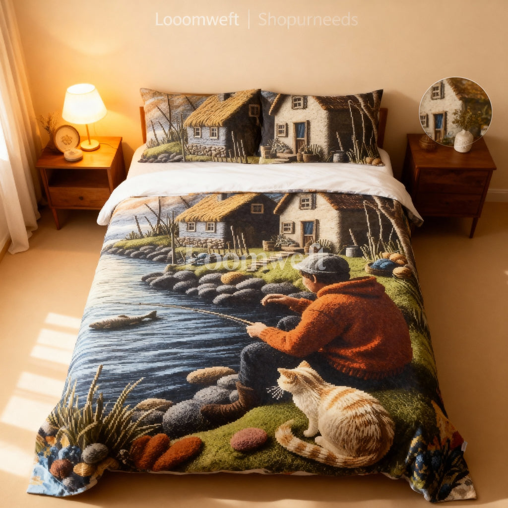 King Size Bed | Glace Cotton | 7d bedsheets - Shopurneeds