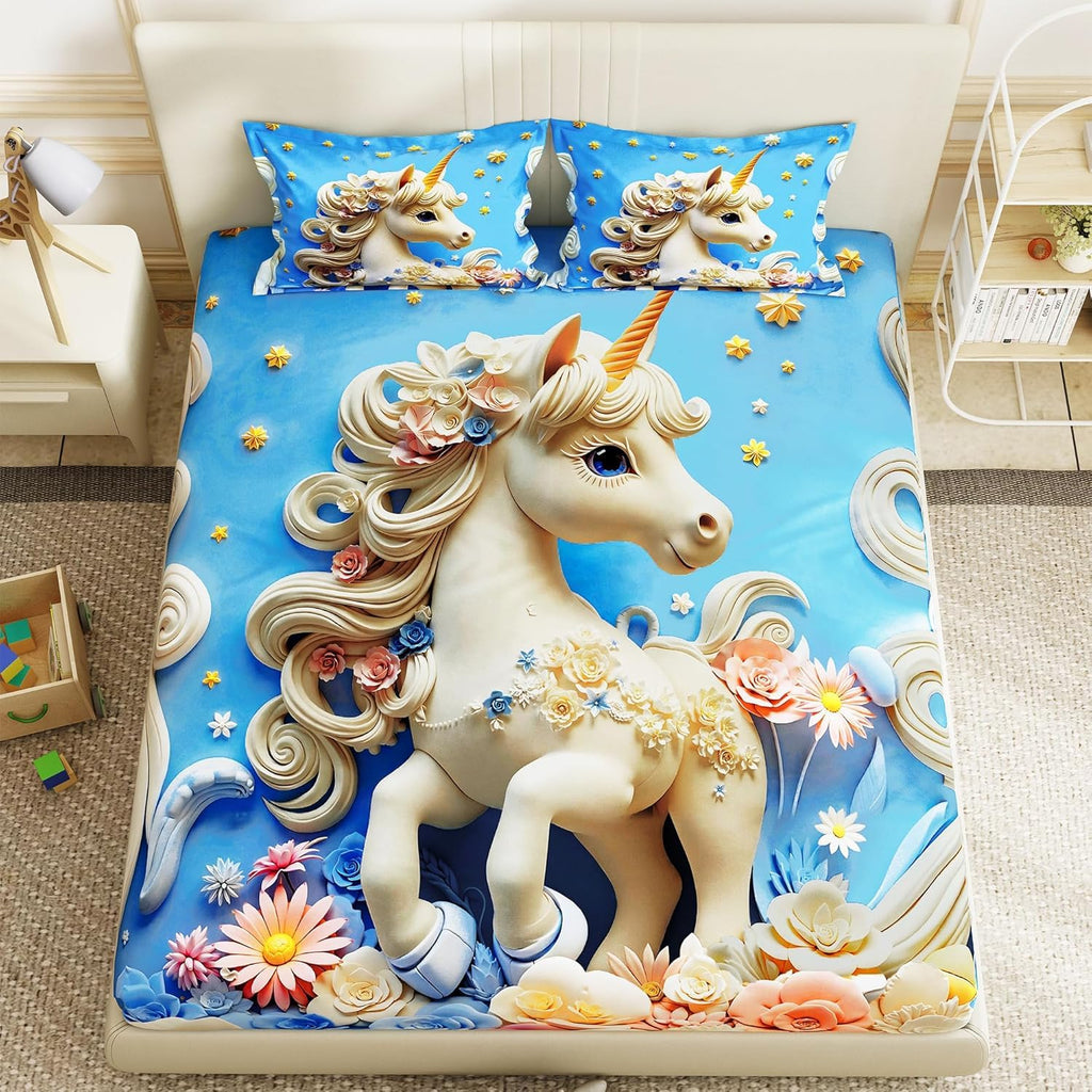 Loomweft | Bedsheets | Glace Cotton | King | 108x108 inch | 7D | Premim | King s - Shopurneeds