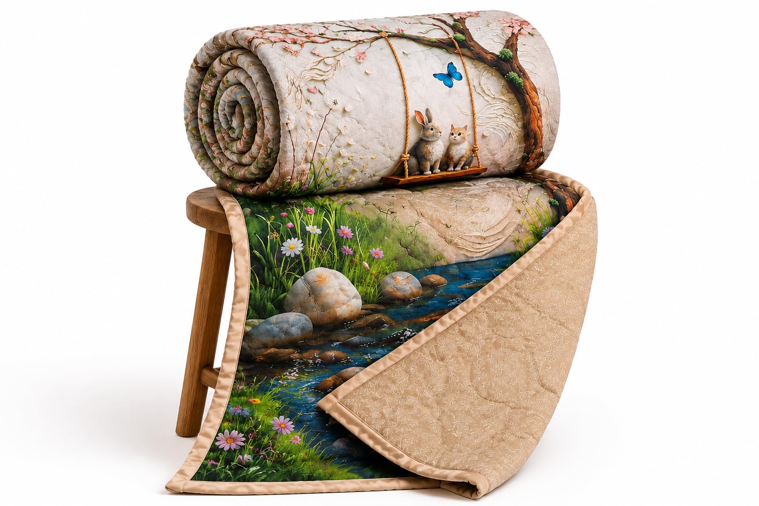 Loomweft | Comforter | Microfibre | Double | 90x100 inch | AC Comforter | Revers - Shopurneeds
