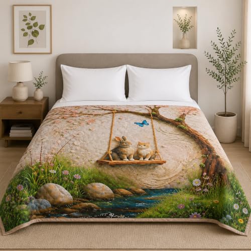 Loomweft | Comforter | Microfibre | Double | 90x100 inch | AC Comforter | Revers - Shopurneeds