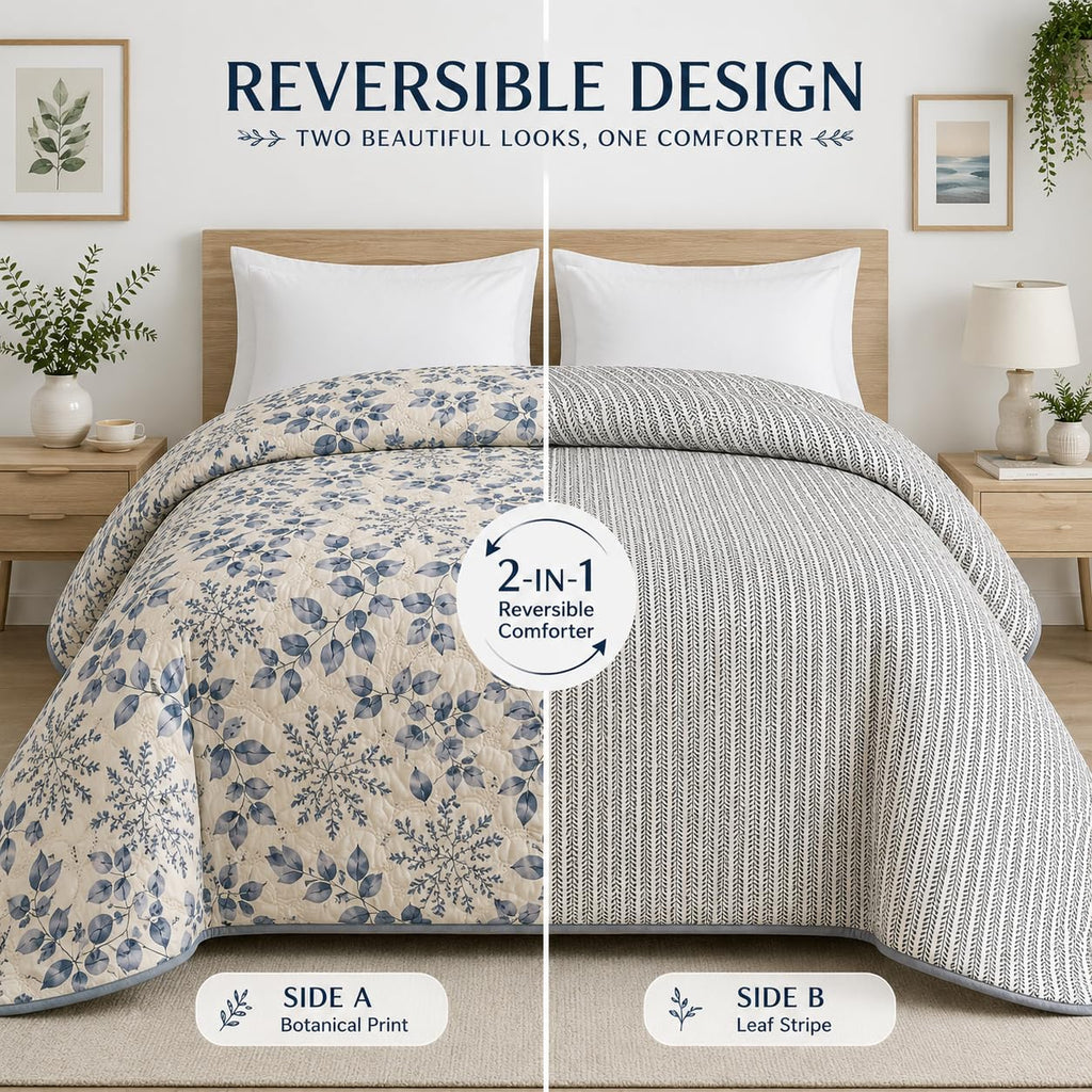 Loomweft | Comforter | Microfibre | Single | 60x90 inch | AC Comforter | Reversi - Shopurneeds