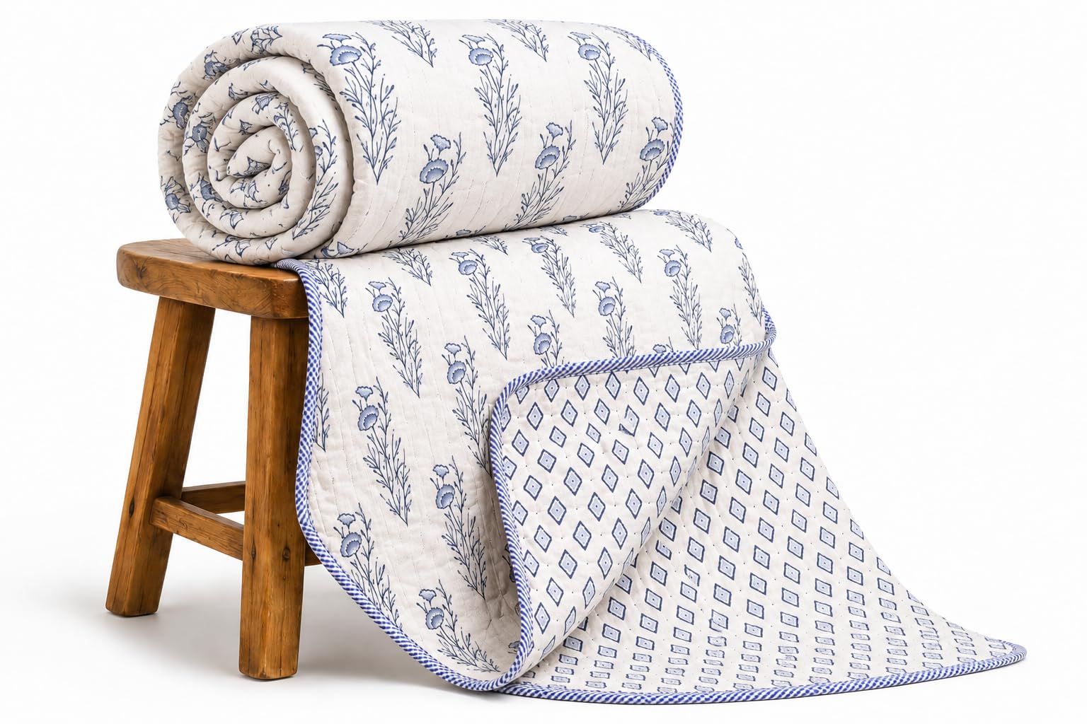 Loomweft | Dohar | Cotton | Double | 90x100 inch | Dohar Quilt cotton dohar | mu - Shopurneeds