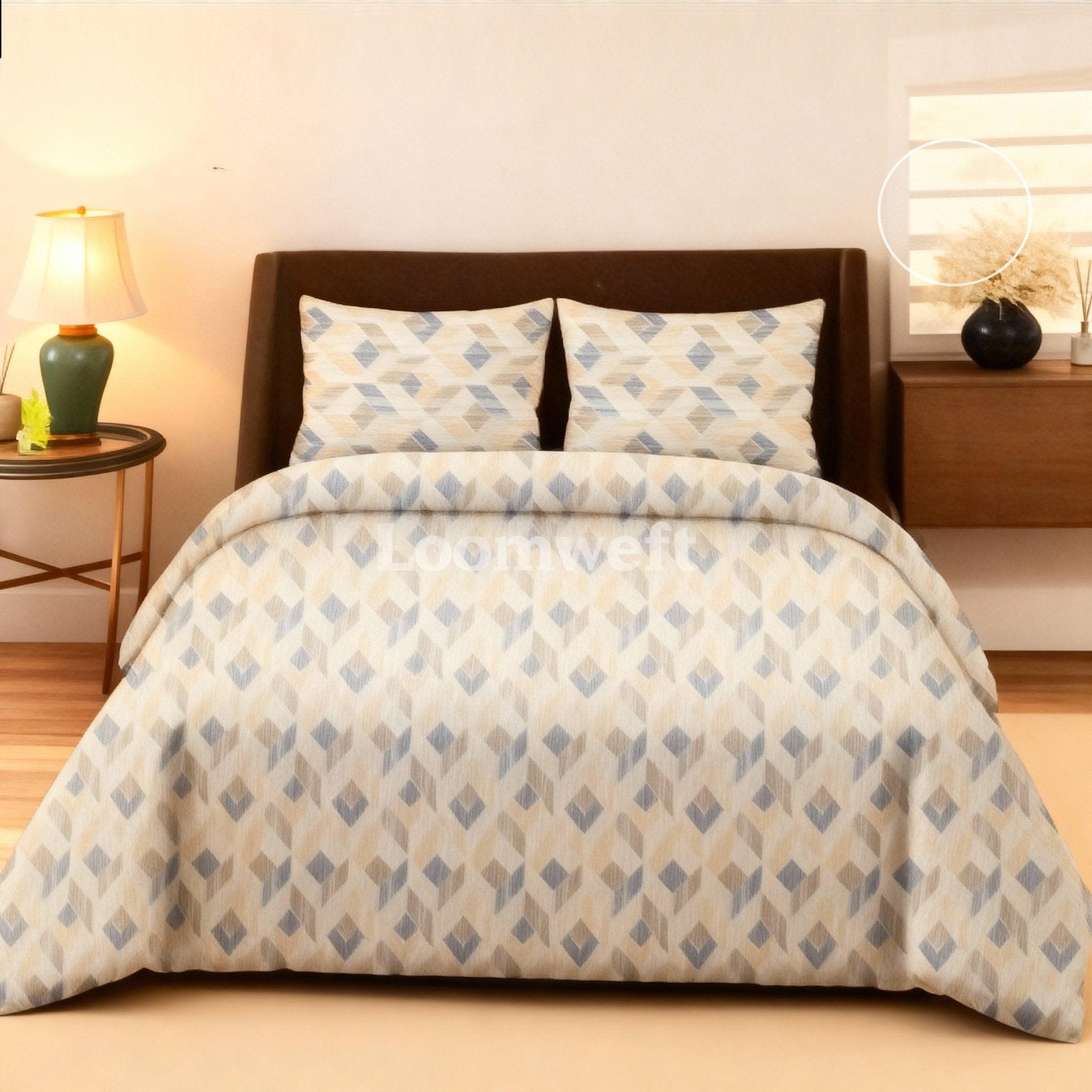 Loomweft | Bedsheet | Cotton | King | 108x108 inch | Free Shipping